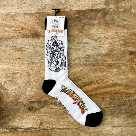 5/$20 NEW Adult The Three Stooges Socks - Picture 1 of 3